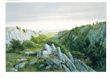 風景 Painting - 楽園から煉獄へ ニューポートの風景 ウィリアム・トロスト・リチャーズ山
